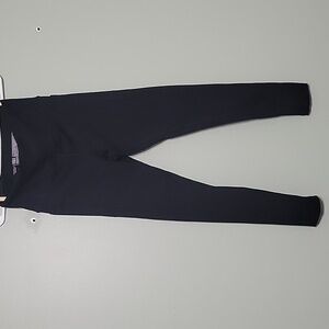 NWOT  Victoria's Secret Black Leggings with Gold V On Back    Super Soft